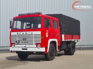 Scania 80 Super Crewcab, Doppelcabine, Intercooler, Oldtimer, Good Cond カーテンサイダートラック