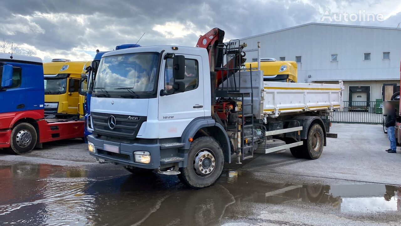 Mercedes-Benz Axor 1828 K 4x2, 3stn. Kipper, Kran ダンプトラック