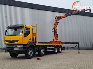 Renault Kerax 450DXI 8x4 - Atlas 24TM kraan, Crane, Kran, Greu - BB - Ma フラットベッドトラック