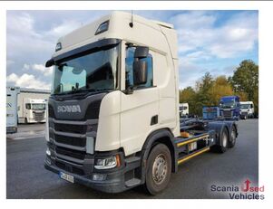 Scania R 450 B6x24NA - Meiller Abrollkipper フックリフトトラック