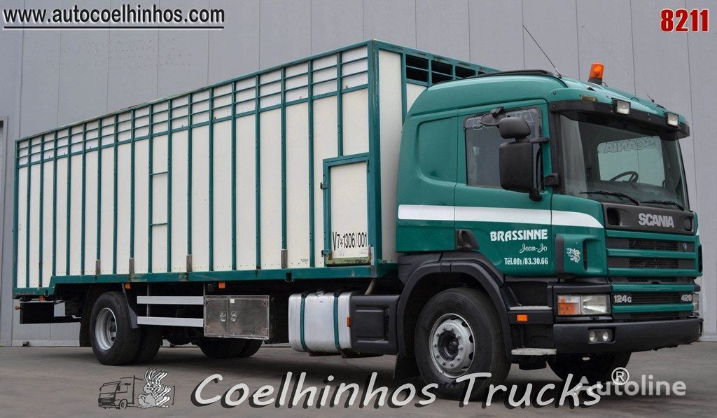 Scania 124G 420 家畜運搬車