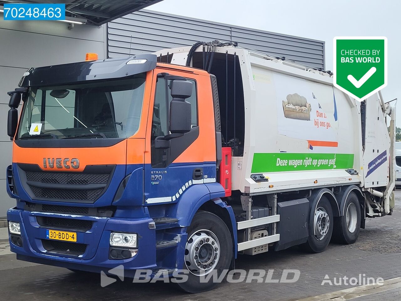 IVECO Stralis 270 6X2 NL-Truck CNG Geesink GPM III v 20H25 Retarder Eu ごみ回収車